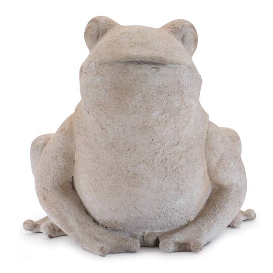 6.25" Beige Resin Frog